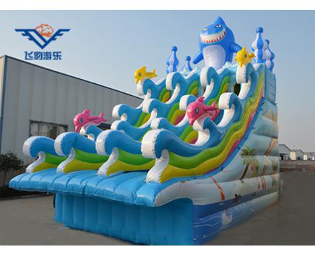 海豚水上充氣滑梯